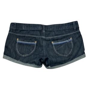 American Eagle Denim Shorts‎ Size 6 Dark Wash Cuffed Casual Summer